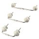 Cream Ceramic Bridge Dresser Handle