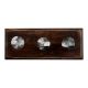 Round Shell and Resin Wooden Hooks