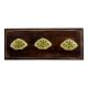 Green Leaf Resin Wooden Hooks