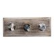 Round Shell and Resin Wooden Hooks