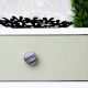 Round Grey Metal and Bone Knob