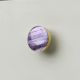 Round Grey Metal and Bone Knob