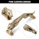 1 Piece Golden Jaguar Brass Door Cabinet Handle