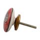 Peach Fish Flat Ceramic Drawer Knob