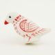 Red Feather Bird Knob