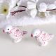 Pink Feather Bird Knob