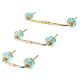 Turquoise Melon Glass Bridge Handle