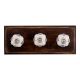 Blue Protea Ceramic Wooden Hooks