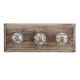 Black Leaf Ceramic Wooden Hooks