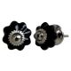 Black Ceramic Knob Small