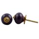 Purple Ceramic Knob Small