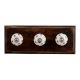 Silver Star Ceramic Wooden Hooks