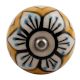 Mustard Flower Ceramic Wine Stopper
