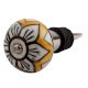 Mustard Flower Ceramic Wine Stopper