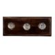 Mixed Color Flat Glass Wooden Hooks