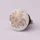 Golden Calliopsis Flower Flat Ceramic Dresser Knob
