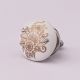 Golden Calliopsis Flower Flat Ceramic Dresser Knob