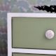 Golden Calliopsis Flower Flat Ceramic Dresser Knob