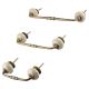 White Crackle Wheel Ceramic Bridge Handle
