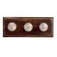 Multicolor Crackle Ceramic Wooden Hooks