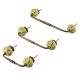 Yellow Etched Ceramic Bridge Handle