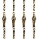 Swing Chain Set with Peacock and Dancing Lady Figurine(Set Of 4 Pieces)