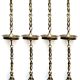 Swing Chain Set with Peacock and Dancing Lady Figurine(Set Of 4 Pieces)