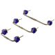 Navy Blue Small  Melon Glass Bridge Handle