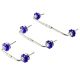 Navy Blue Small  Melon Glass Bridge Handle