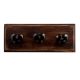 Silver Star Heart Ceramic Wooden Hooks