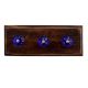 Navy Blue Small Melon Glass Wooden Hooks