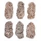 Set of 6 Piece New Mix Wooden Printing Block