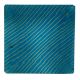 Turquoise Square Flat Glass Cabinet Knob
