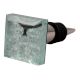 Silver Crackle Square Cut Flat Glass Wine Stopper (Set of one Piece)