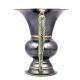 Vintage Brass Flower Pot in Black and Fish Handles