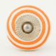 Orange Pattern Flat Knob