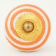 Orange Pattern Flat Knob