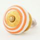 Orange Pattern Flat Knob
