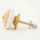 Orange Pattern Flat Knob