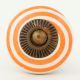 Orange Pattern Flat Knob