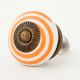 Orange Pattern Flat Knob
