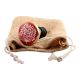 Red Waxflower Flat Ceramic Wine Stopper (Set of one piece)