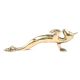 Golden Bronze Horse Figurine Door Handle