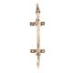 Golden Brass Dog Figurine Door Handle