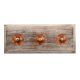 Pink Melon Glass Wooden Hooks