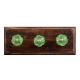 Green Melon Glass Wooden Hooks