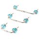 Turquoise Melon Glass Bridge Handle