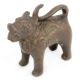 Handmade Rustic Tiger Brass Statue