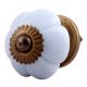 Light Grey Melon Glass Drawer Knob Online