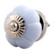 Light Grey Melon Glass Drawer Knob Online